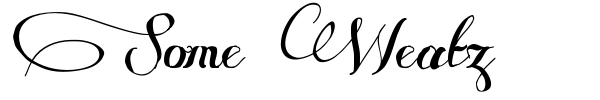 Some Weatz font preview