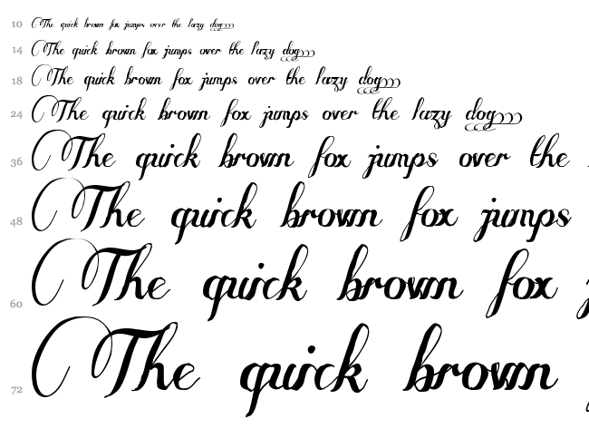 Some Weatz font waterfall