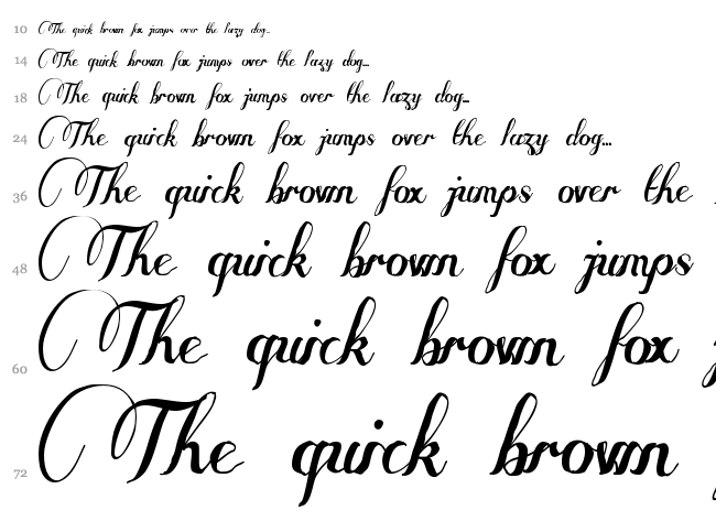 Some Weatz font waterfall