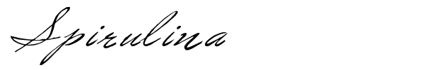 Spirulina font