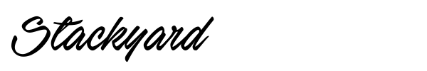 Stackyard font