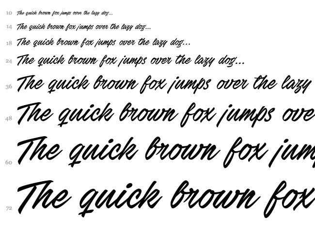 Stackyard font waterfall