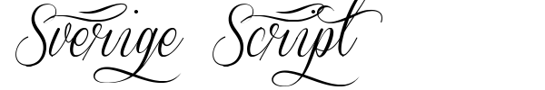 Sverige Script font