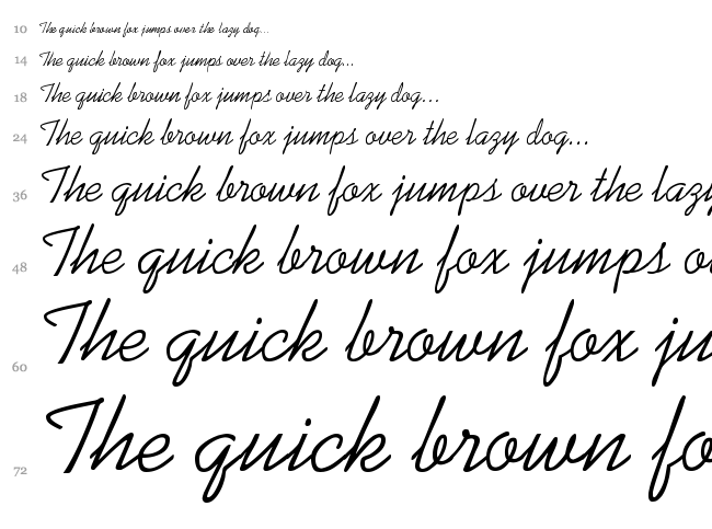 Swenson font waterfall