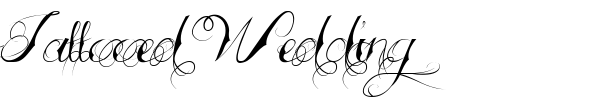 Tattooed Wedding font