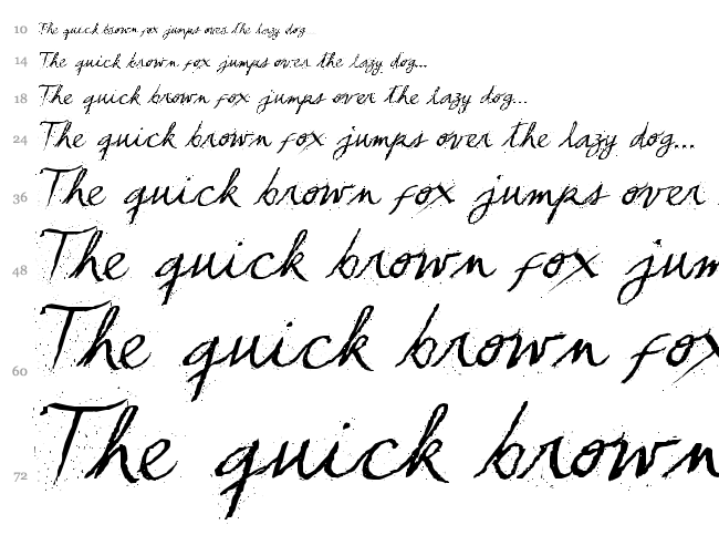 TCLescuelerascript font waterfall