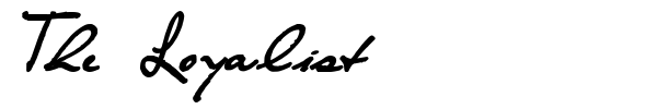 The Loyalist font