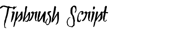 Tipbrush Script font preview