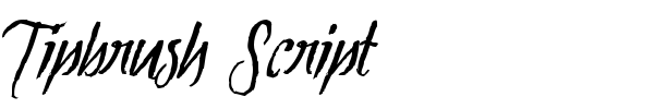 Tipbrush Script font preview