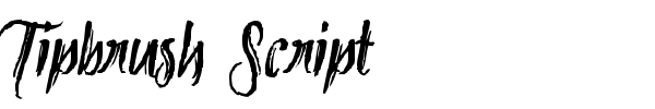 Tipbrush Script font preview