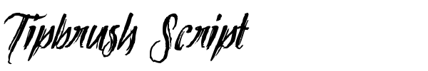Tipbrush Script font preview