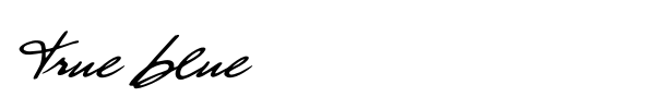 True Blue font