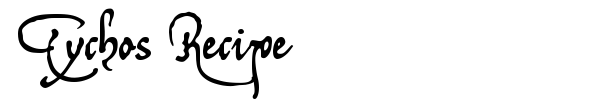 Tychos Recipe font