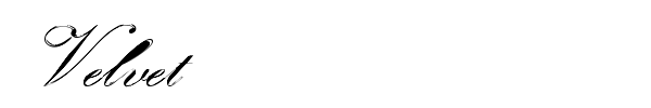 Velvet font