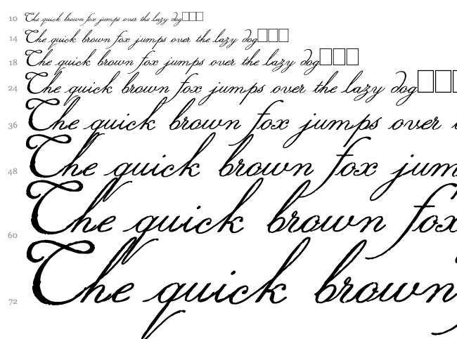 Volutes font waterfall