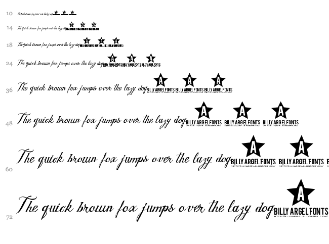 Wedding Nightmares font waterfall