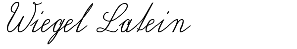 Wiegel Latein font