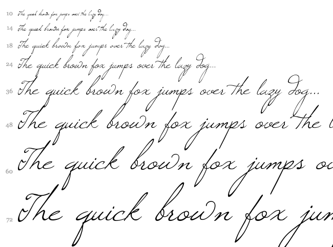 Windsong font waterfall