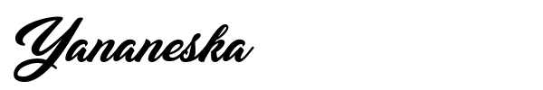 Yananeska font