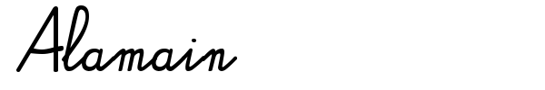 Alamain font