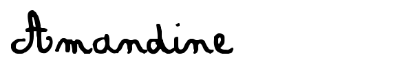 Amandine font