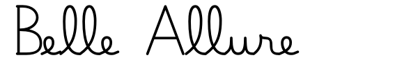 Belle Allure font