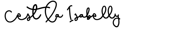 Cest La Isabelly font