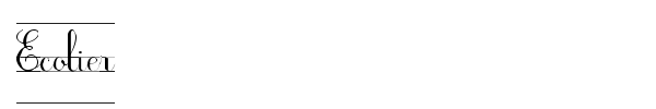 Ecolier font