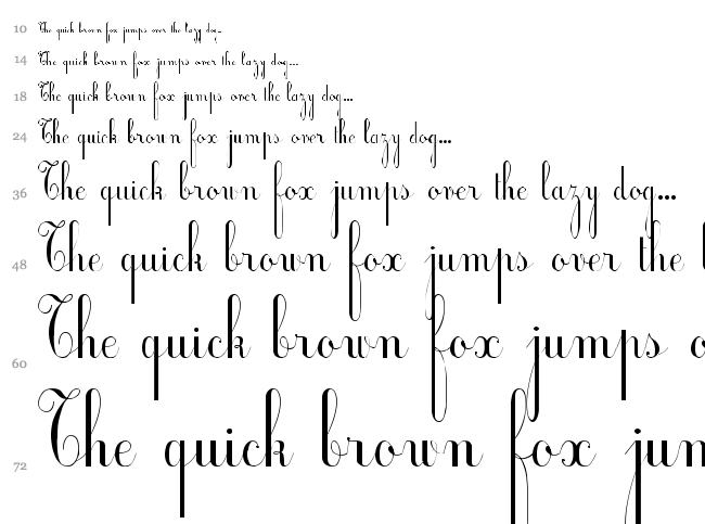 Ecolier font waterfall