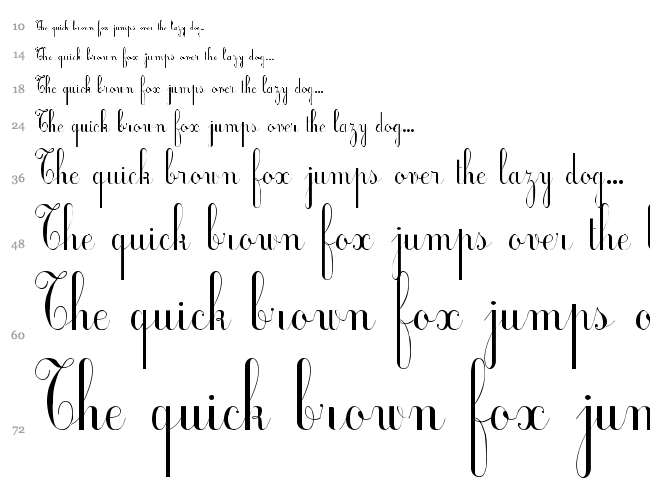 Ecolier font waterfall