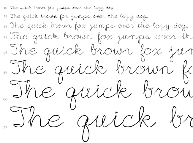 English Essay font waterfall