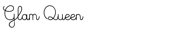 Glam Queen font preview