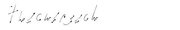 Hand font