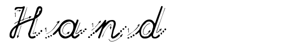 Hand font preview
