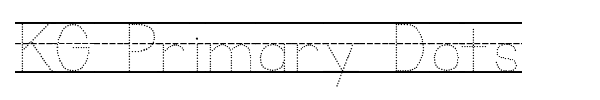 KG Primary Dots font preview
