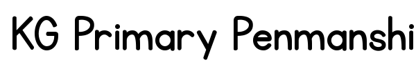 KG Primary Penmanship font preview