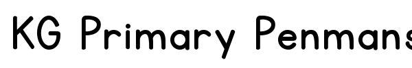 KG Primary Penmanship font preview