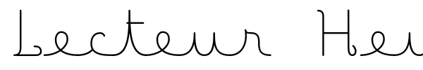 Lecteur Heureux font