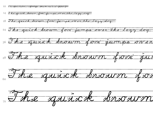 Life Lessons font waterfall