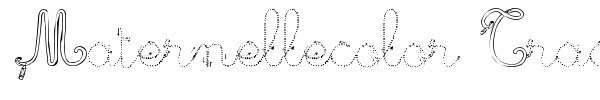 Maternellecolor Trace Cursive font