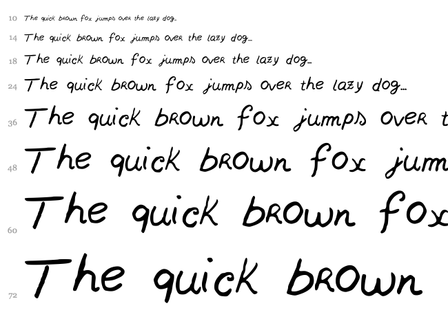 Nowherebound font waterfall