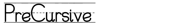 PreCursive font