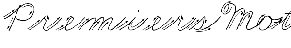 Premiers Mots Script font