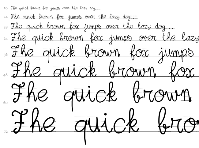 PW Schools Out font waterfall