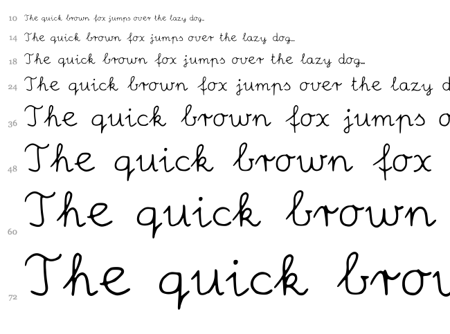 Robin Schooler font waterfall