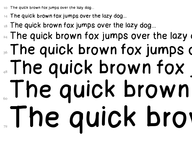 123 Marker font waterfall