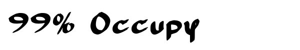 99% Occupy font