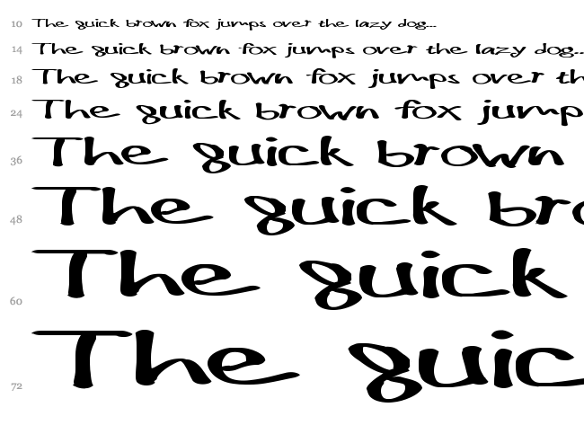 !PaulMaul font waterfall