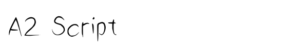 A2 Script font