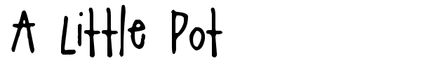 A Little Pot font